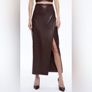 Alice and Olivia faux leather skirt
